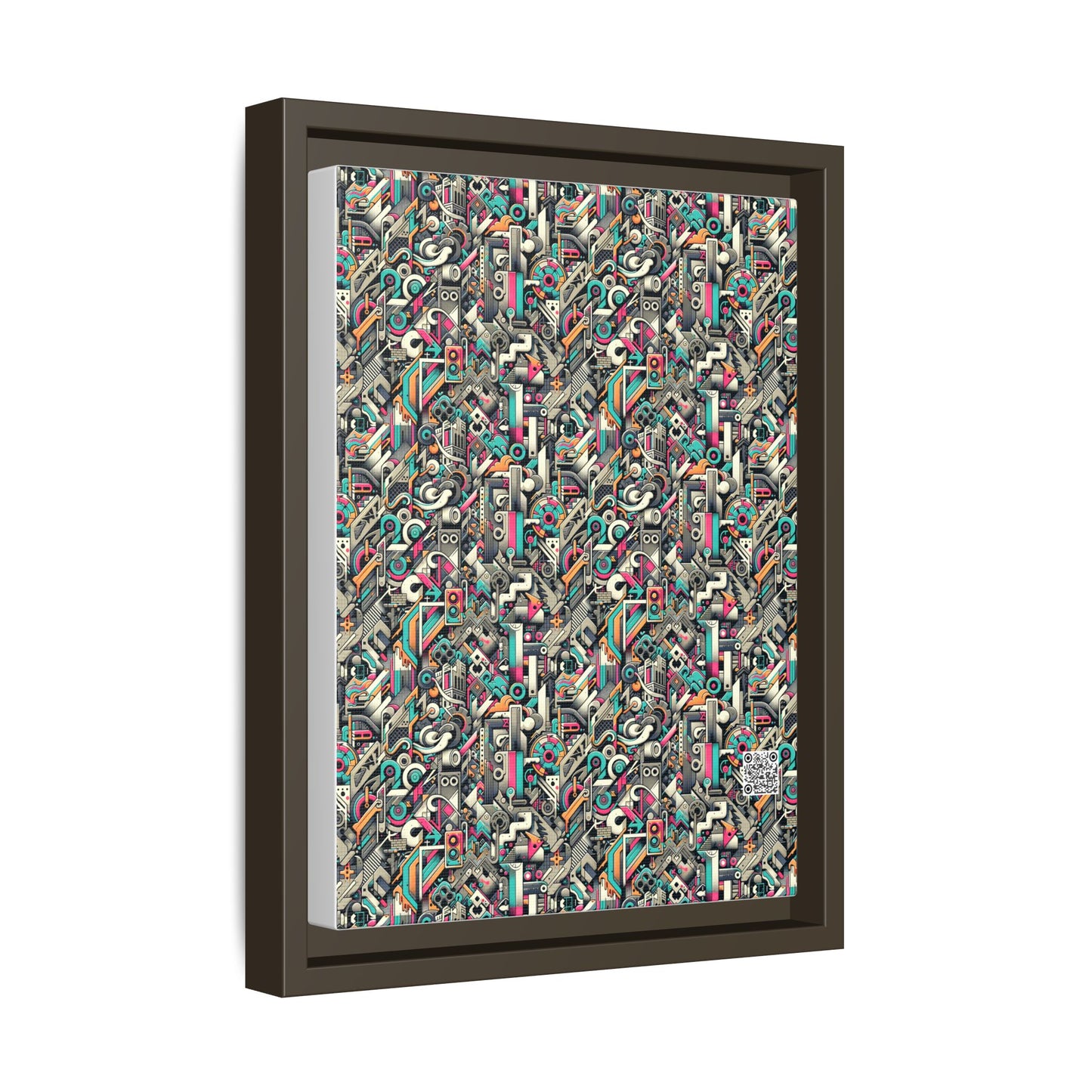 Digital Street Art Urban Street Style Matte Canvas, Framed (multi-color) - 8404 Design-74 A