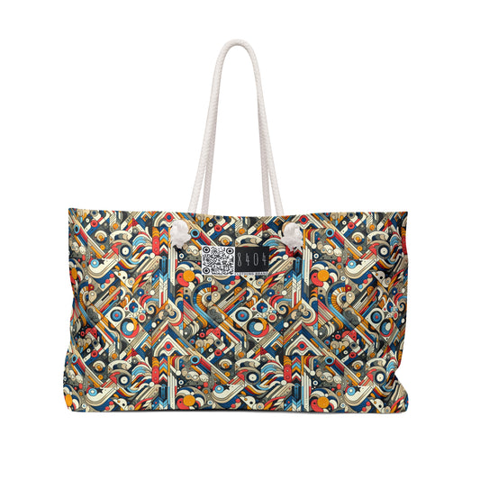 Abstract Graphic Art Modern Artistic Expression Weekender Bag - 8404 Design-62