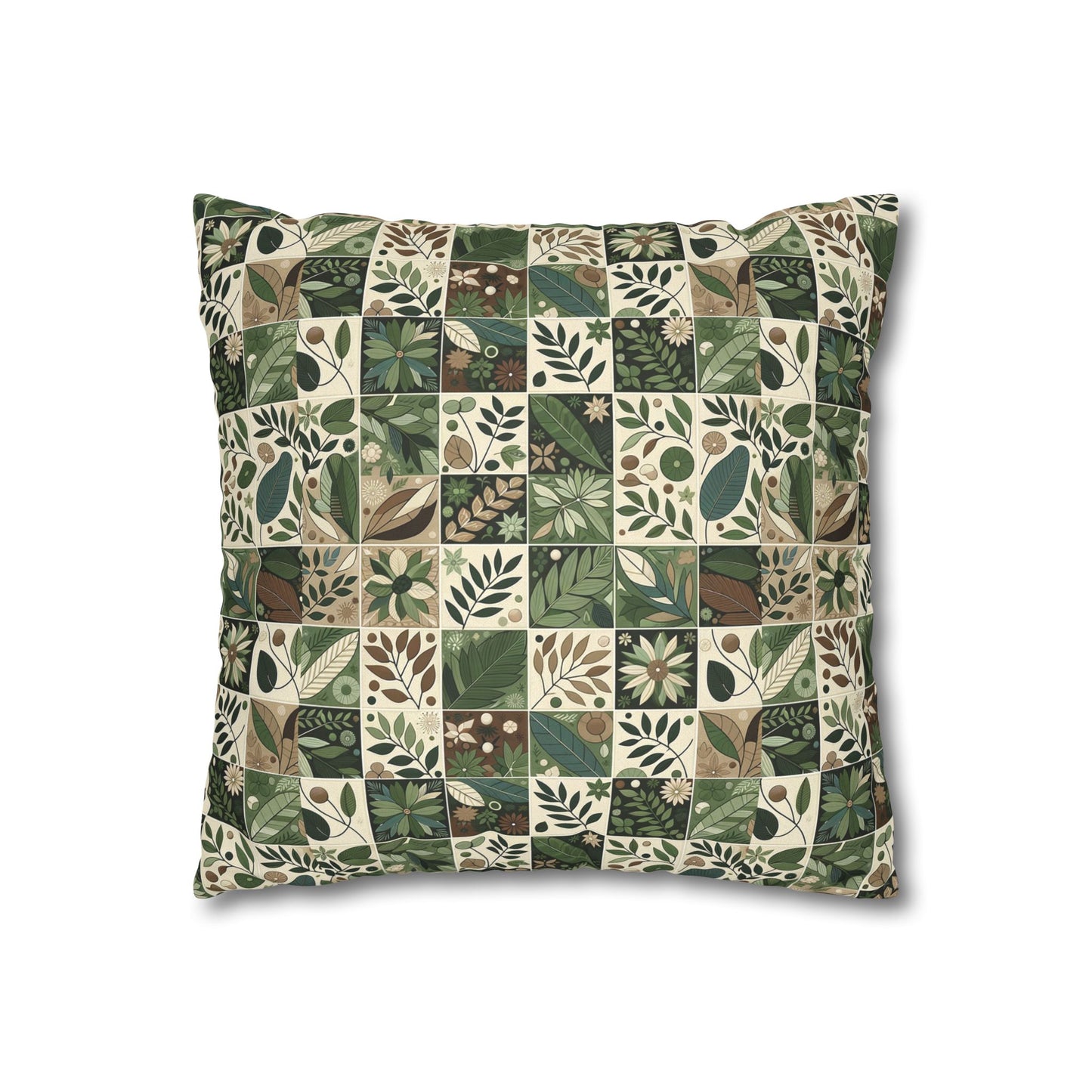 Streetwear Sustainability Environmentally Conscious Streetwear with a Natural Aesthetic Faux Suede Square Pillowcase - 8404 Design-57