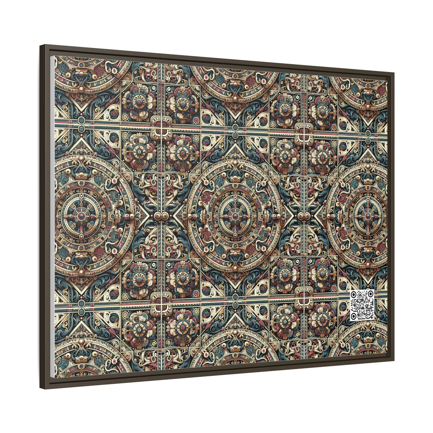 Urban Renaissance Historical Fusion With Street Edge Matte Canvas, Framed (multi-Color) - 8404 Design-57 A