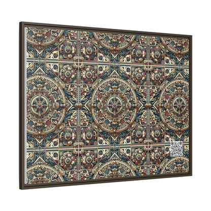 Urban Renaissance Historical Fusion With Street Edge Matte Canvas, Framed (multi-Color) - 8404 Design-57 A