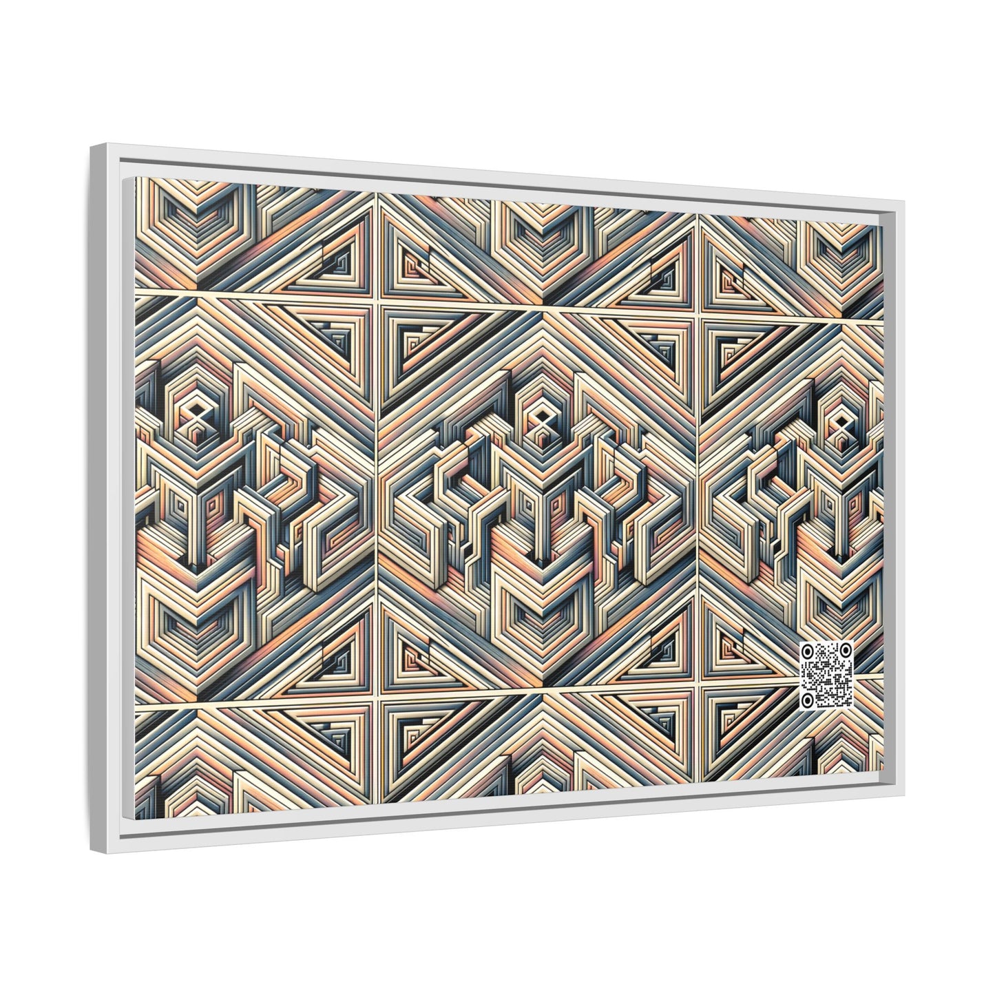 Tech Illusion Graphics Futuristic Artistry Matte Canvas, Framed (multi-color) - 8404 Design-52 A