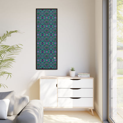 Digital Glitch Vibes Tech-Inspired Streetwear Matte Canvas, Framed (multi-Color) - 8404 Design-71 B