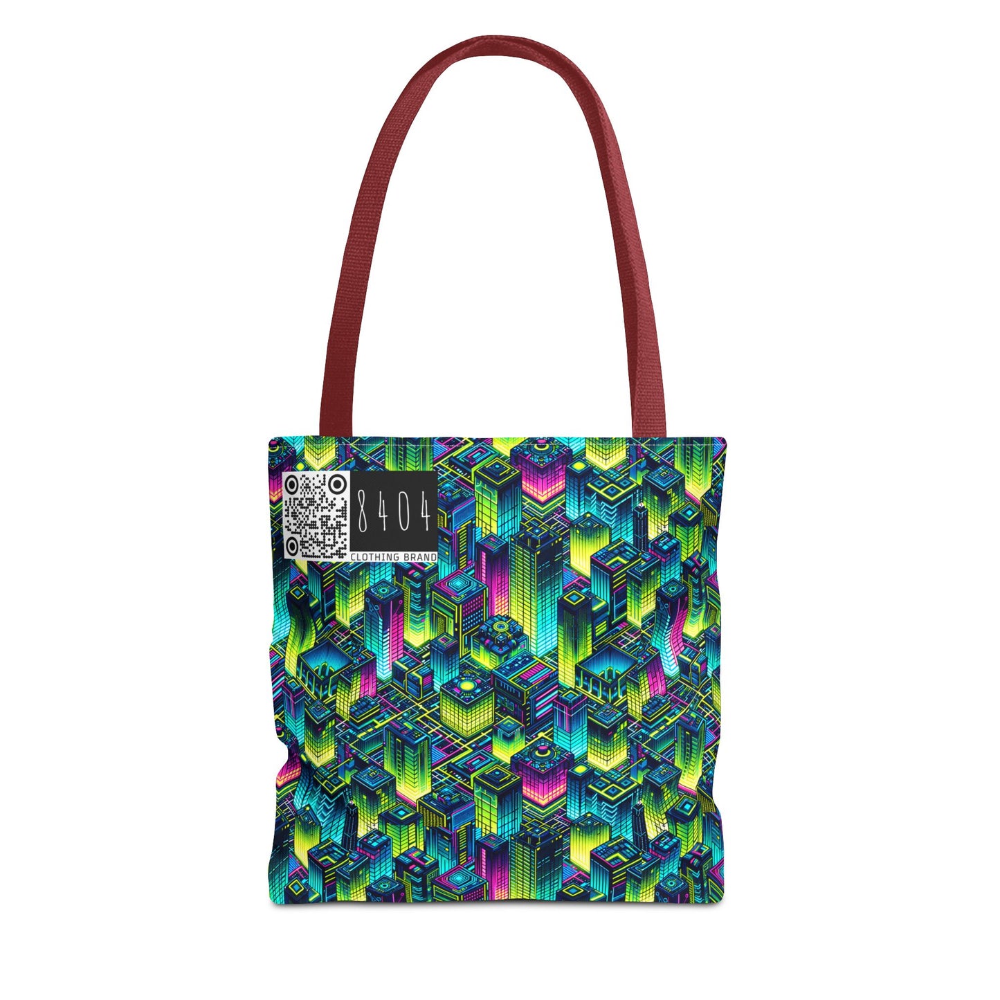 Tech-Infused Neon Tech-Forward Streetwear Tote Bag - 8404 Design-65