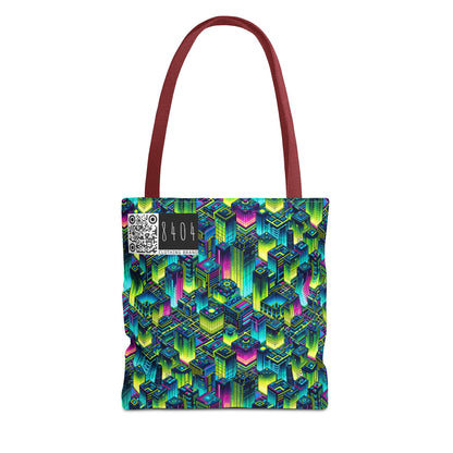 Tech-Infused Neon Tech-Forward Streetwear Tote Bag - 8404 Design-65