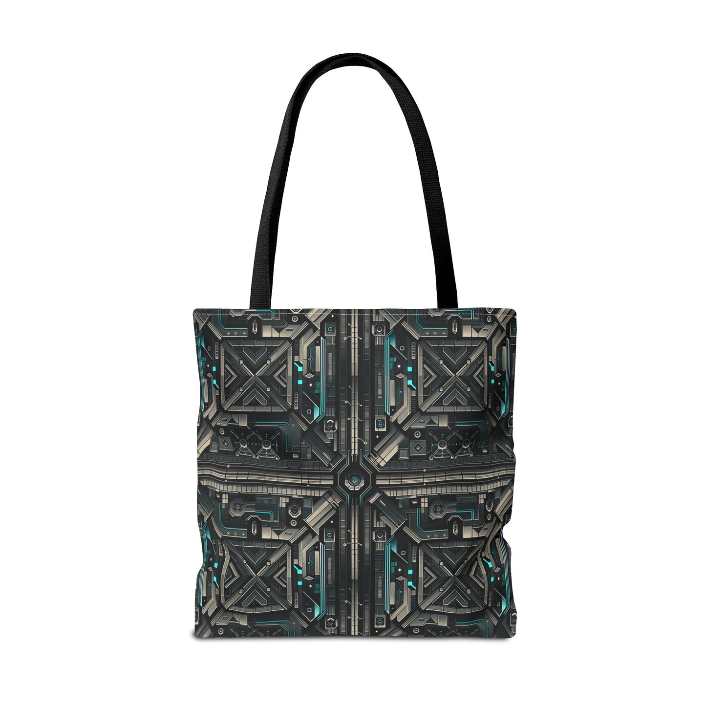 Tech Noir Futuristic Tech Aesthetic with a Dark Twist Tote Bag - 8404 Design-59