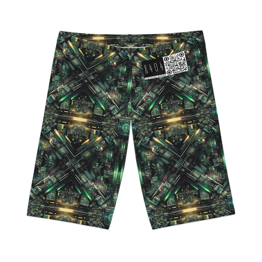 Tech Noir Graphics Tech-Inspired Streetwear Women's Bike Shorts - 8404 Design-56