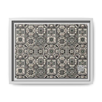 Cyber Garden Party Tech Garden Extravaganza Matte Canvas, Framed (multi-Color) - 8404 Design-45 A