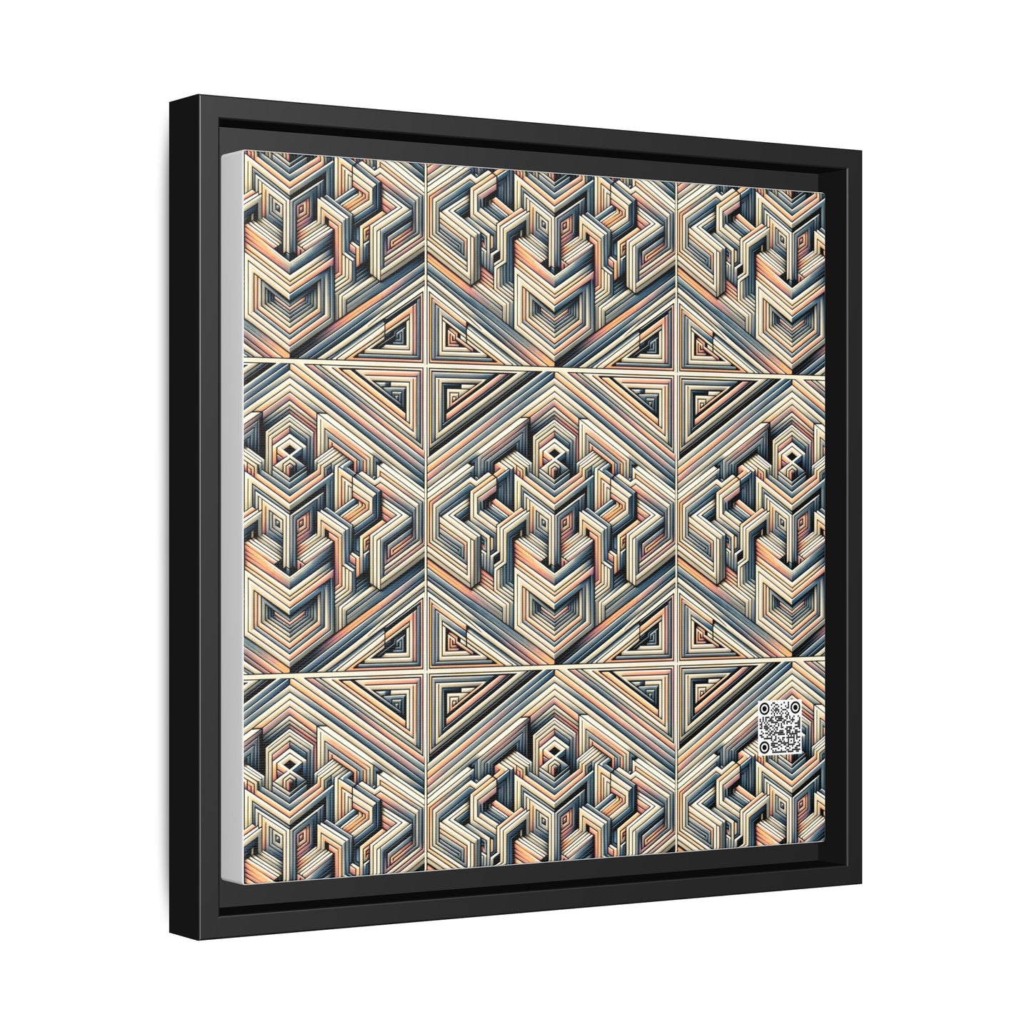 Tech Illusion Graphics Futuristic Artistry Matte Canvas, Framed (multi-color) - 8404 Design-52 A