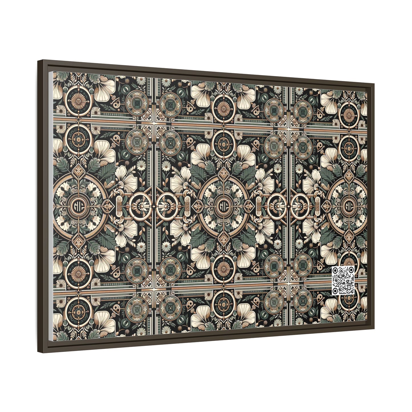 Cyber Garden Party Tech Garden Extravaganza Matte Canvas, Framed (multi-Color) - 8404 Design-66 A