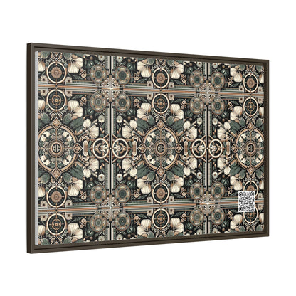Cyber Garden Party Tech Garden Extravaganza Matte Canvas, Framed (multi-Color) - 8404 Design-66 A