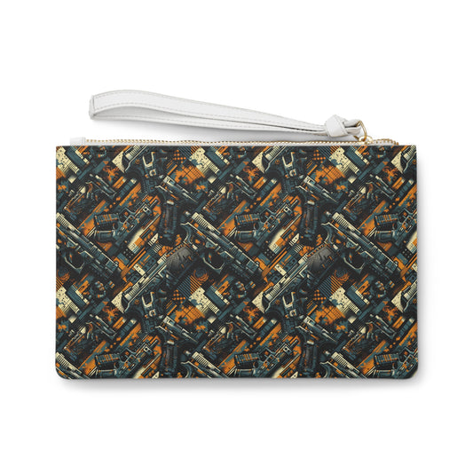 Digital Punk Futuristic Grunge Clutch Bag - 8404 Design-47