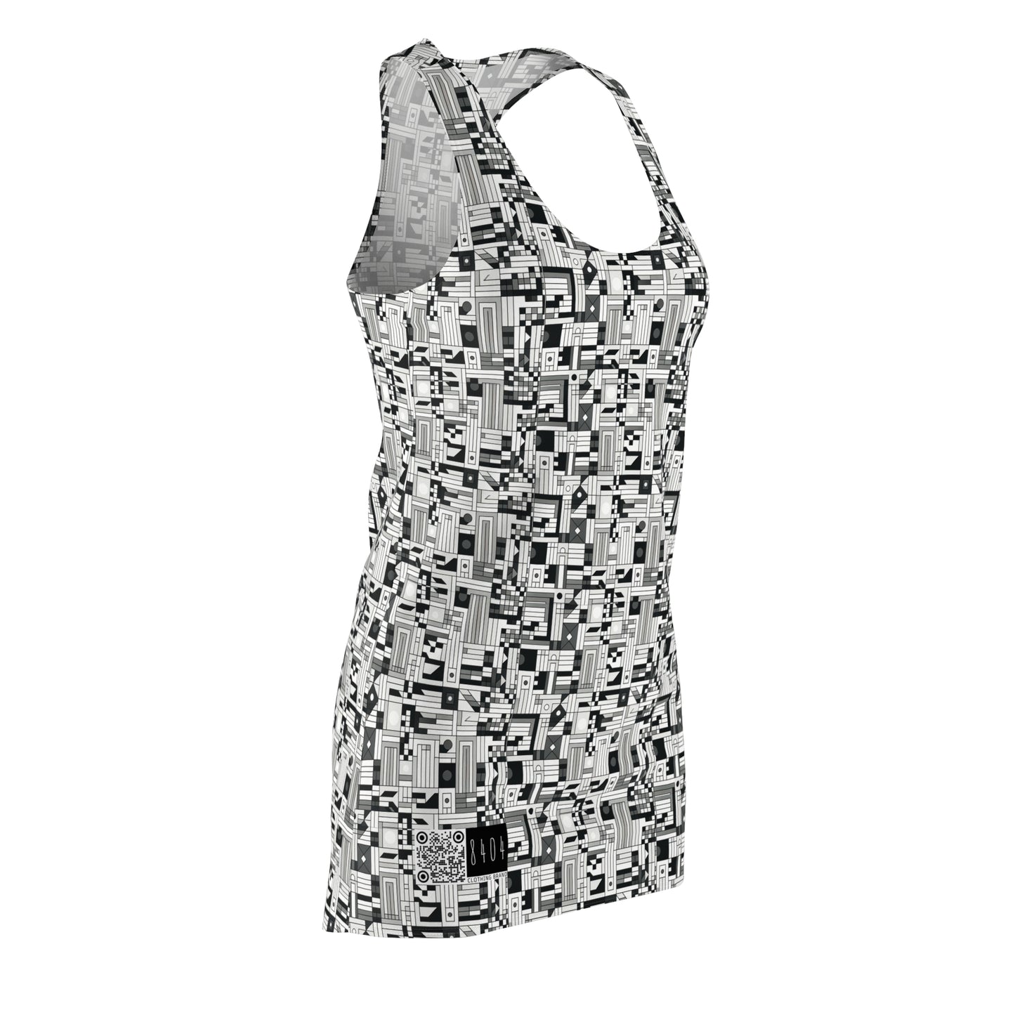 Digital Minimalism Minimalist Tech Women's Cut & Sew Racerback Dress - 8404 Design-43