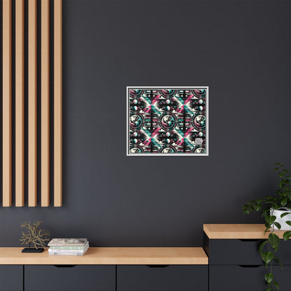 Digital Artistry Digital-native Streetwear Matte Canvas, Framed (multi-color) - 8404 Design-62 B