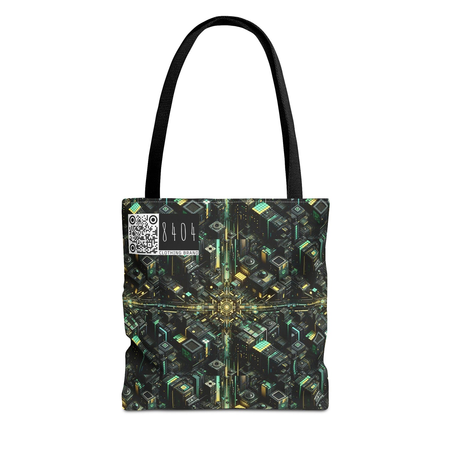 Tech Noir Graphics Tech-Inspired Streetwear Tote Bag - 8404 Design-66