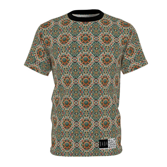 Cultural Fusion Tech Blend of Cultural Heritage With Tech-Inspired Elements Unisex Cut & Sew Tee - 8404 Design-74