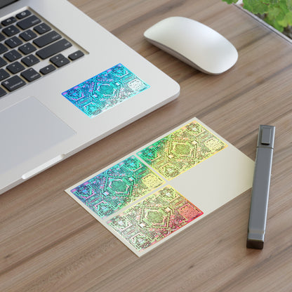 Digital Glitch Vibes Tech-Inspired Streetwear Sticker Sheets - 8404 Design-71