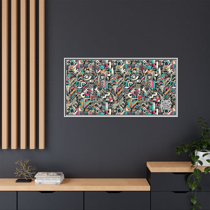 Digital Street Art Urban Street Style Matte Canvas, Framed (multi-color) - 8404 Design-74 B
