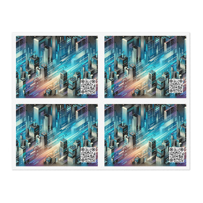 Digital Motion Futuristic Tech Sticker Sheets - 8404 Design-58