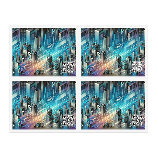 Digital Motion Futuristic Tech Sticker Sheets - 8404 Design-58