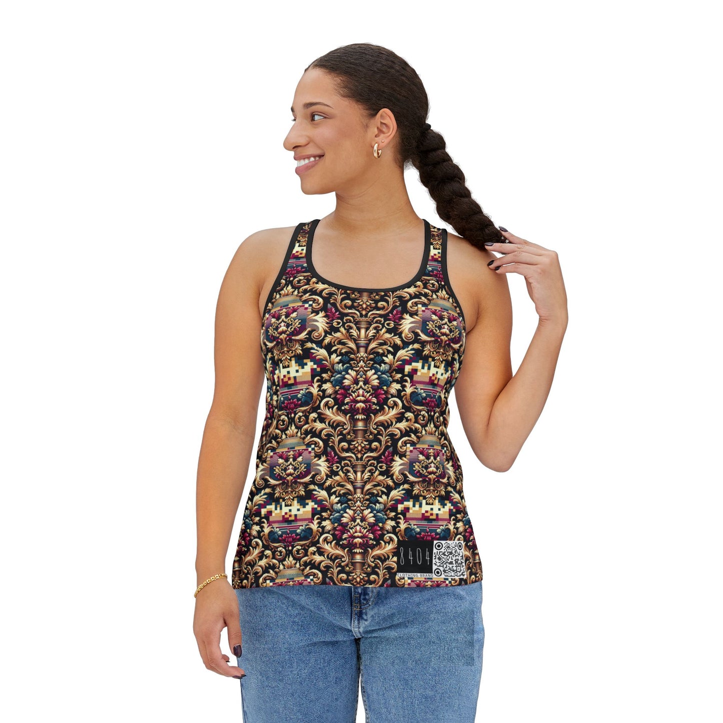 Digital Renaissance Modern Baroque Fusion Women's Tank Top - 8404 Design-53