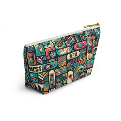 Skate Culture Revival Urban Retro Cool Accessory Pouch W T-Bottom - 8404 Design-61