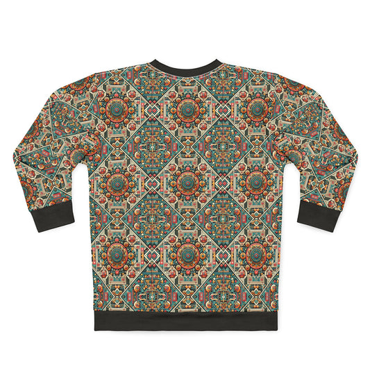 Cultural Fusion Tech Blend of Cultural Heritage With Tech-Inspired Elements Sweatshirt - 8404 Design-74