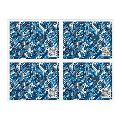 Tech Urban Camo Tech-Forward Streetwear With a Futuristic Military Edge Sticker Sheets - 8404 Design-39