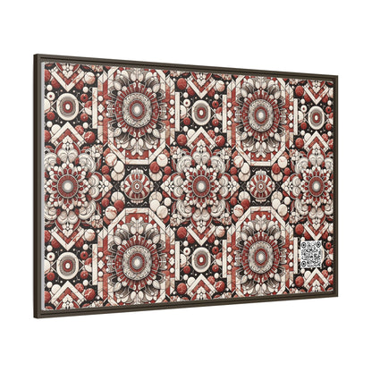 Neo Jomon Sculptural Aesthetics Artisanal Streetwear Matte Canvas, Framed (multi-Color) - 8404 Design-55 A