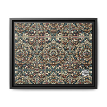 Urban Renaissance Historical Fusion With Street Edge Matte Canvas, Framed (multi-Color) - 8404 Design-57 A