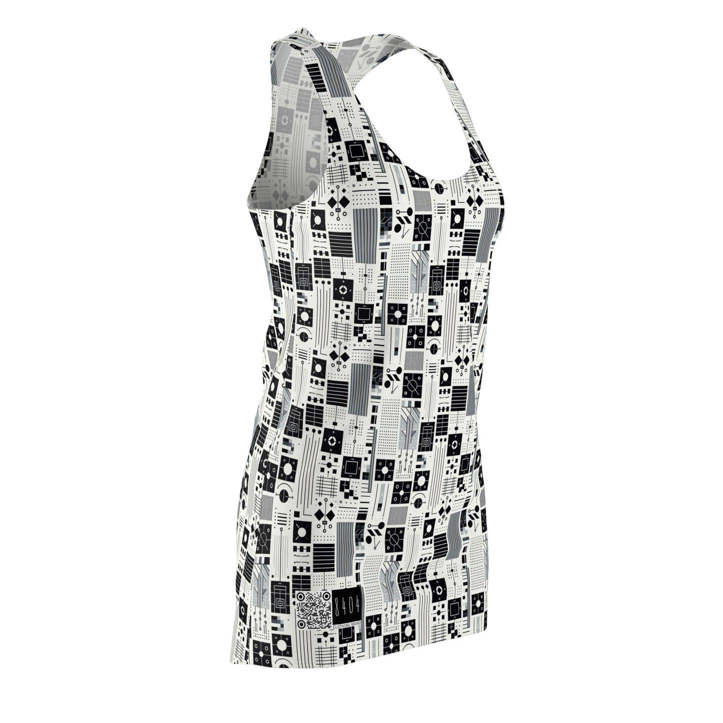 Digital Minimalism Minimalist Tech Women's Cut & Sew Racerback Dress - 8404 Design-54
