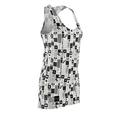 Digital Minimalism Minimalist Tech Women's Cut & Sew Racerback Dress - 8404 Design-54