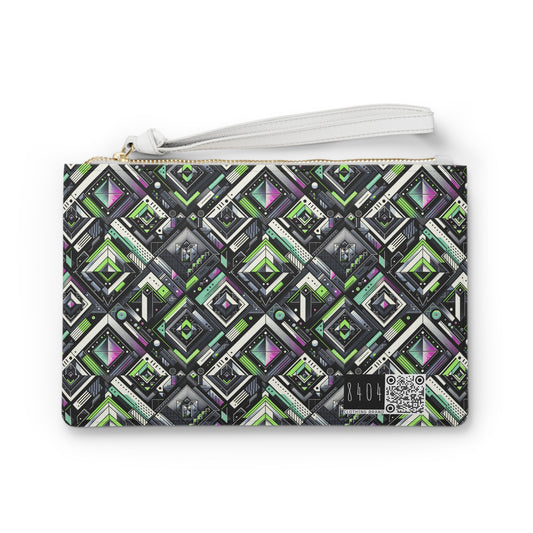 Retro Futurism Graphics Tech-Forward Streetwear Clutch Bag - 8404 Design-48
