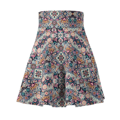Digital Artisanal Fusion Digital Artisanal Women's Skater Skirt - 8404 Design-65