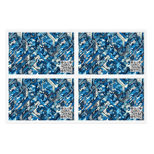 Tech Urban Camo Tech-Forward Streetwear With a Futuristic Military Edge Sticker Sheets - 8404 Design-39