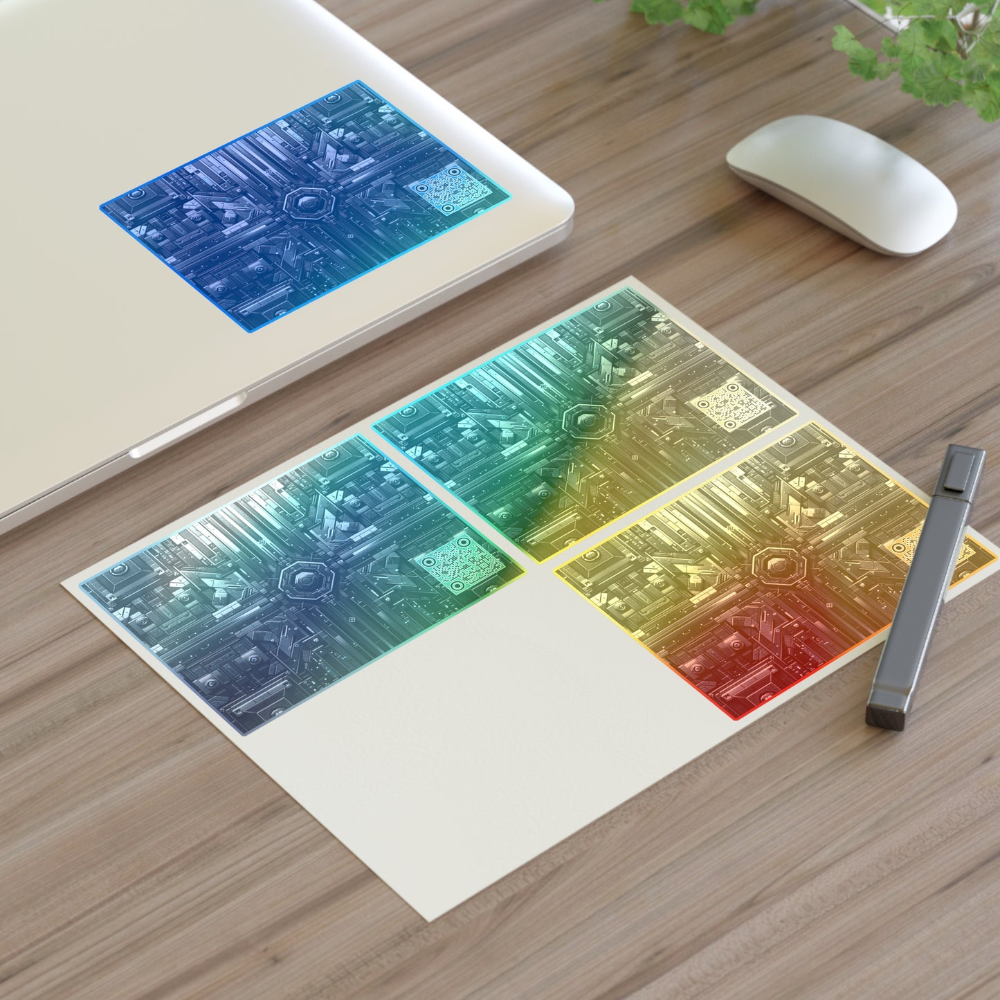 Tech Noir Futuristic Tech Aesthetic with a Dark Twist Sticker Sheet - 8404 Design-68