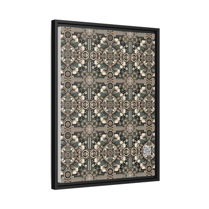 Cyber Garden Party Tech Garden Extravaganza Matte Canvas, Framed (multi-Color) - 8404 Design-66 A