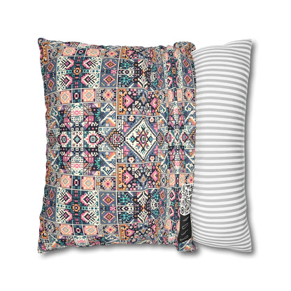 Faux Suede Square Pillowcase - 8404 Design-02
