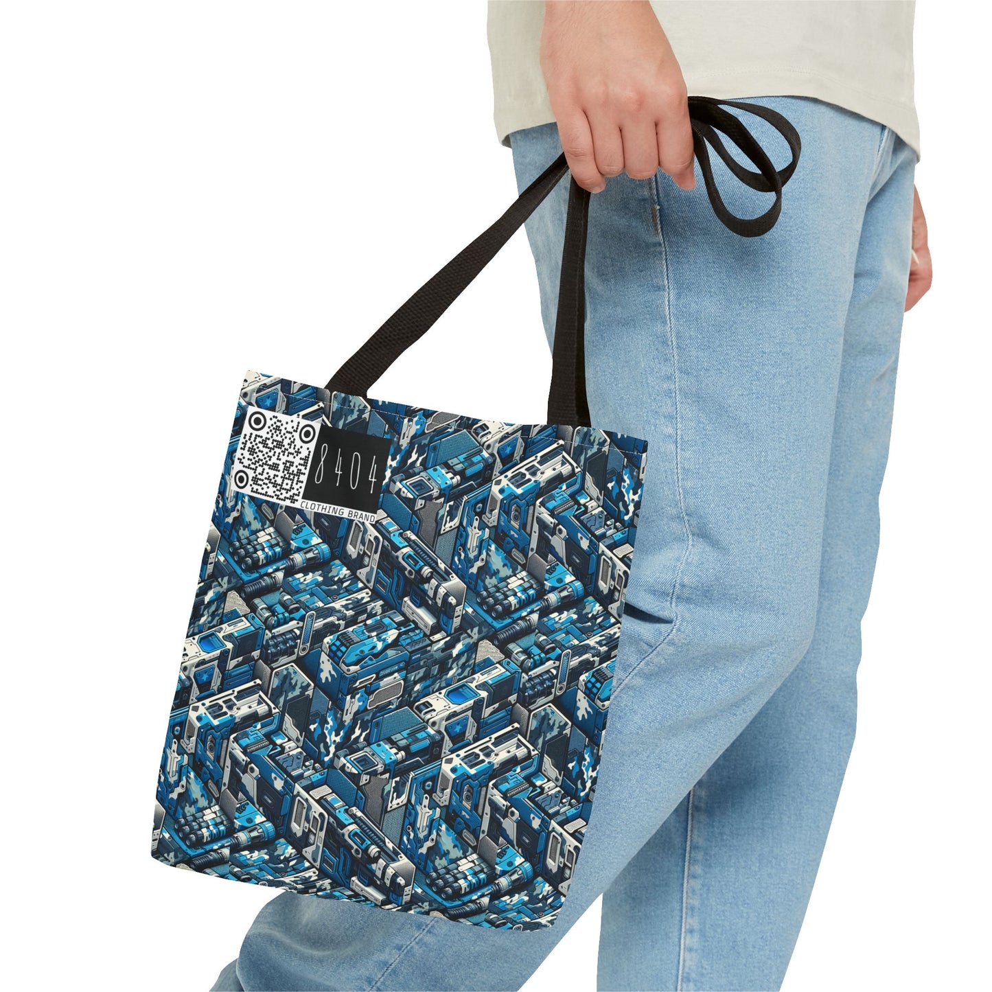 Tech Urban Camo Tech-Forward Streetwear With a Futuristic Military Edge Tote Bag - 8404 Design-51