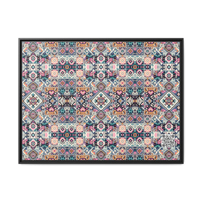 Matte Canvas, Framed (multi-Color) - 8404 Design-01
