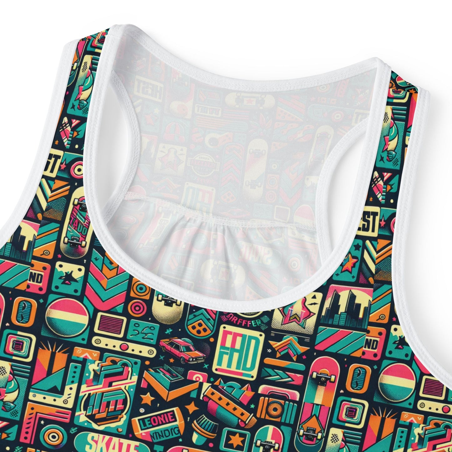 Skate Culture Revival Urban Retro Cool Women's Tank Top - 8404 Design-61