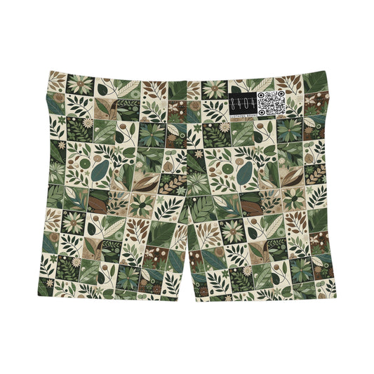 Streetwear Sustainability Environmentally Conscious Streetwear with a Natural Aesthetic Women's Shorts - 8404 Design-57