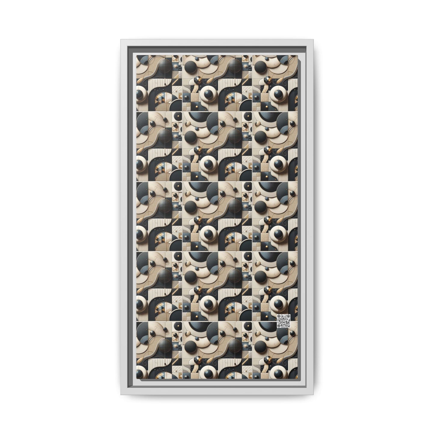 Tech-forward Luxe Streetwear Tech Luxe Fusion Matte Canvas, Framed (multi-color) - 8404 Design-71 B