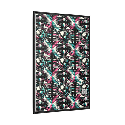 Digital Artistry Digital-native Streetwear Matte Canvas, Framed (multi-color) - 8404 Design-62 A