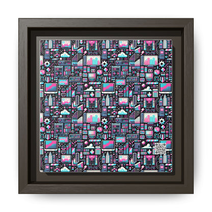 Digital Rebellion Youthful Streetwear with a Rebellious Digital Twist Matte Canvas, Framed (multi-color) - 8404 Design-71 B