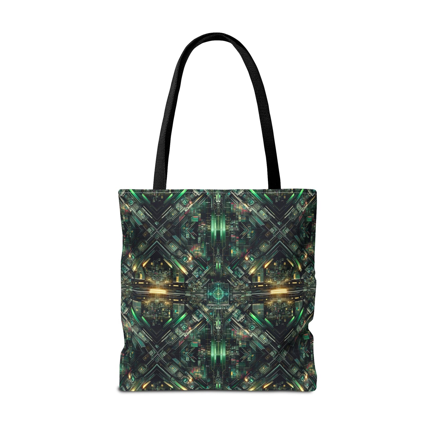 Tech Noir Graphics Tech-Inspired Streetwear Tote Bag - 8404 Design-56