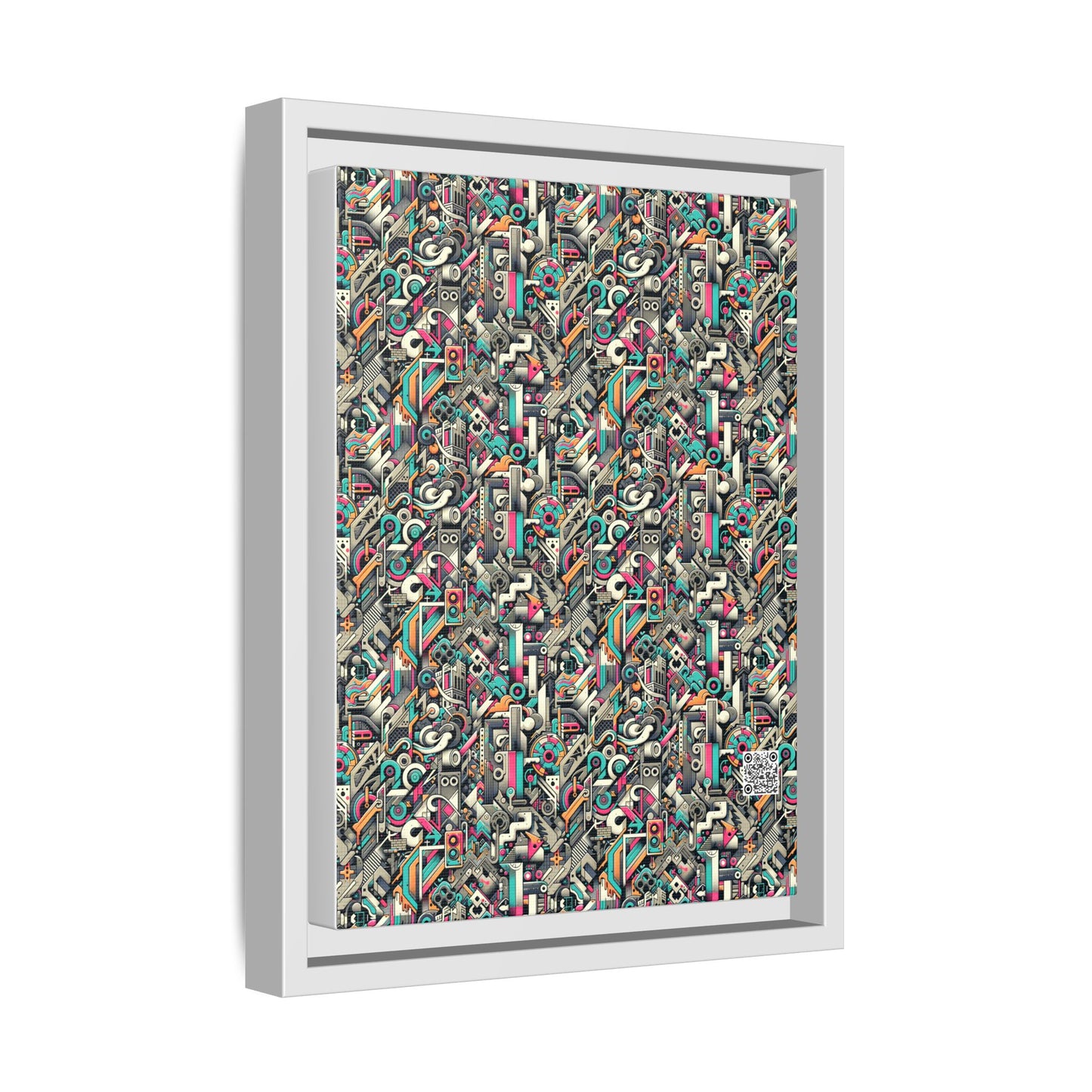 Digital Street Art Urban Street Style Matte Canvas, Framed (multi-color) - 8404 Design-74 A