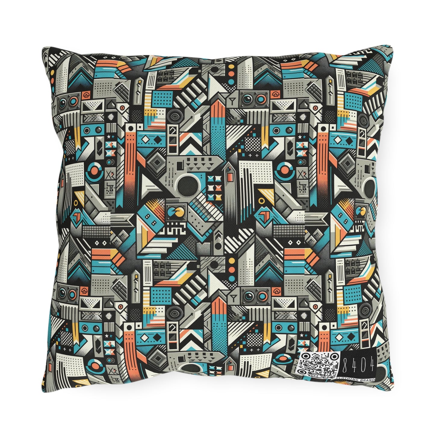 Digital Street Art Urban Street Style Outdoor Pillow - 8404 Design-81