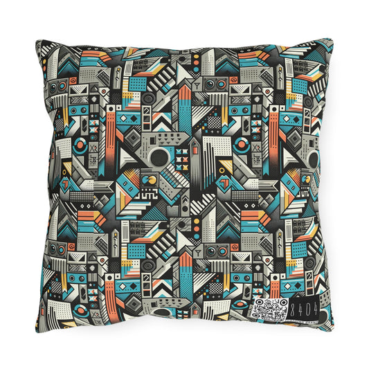 Digital Street Art Urban Street Style Outdoor Pillow - 8404 Design-81