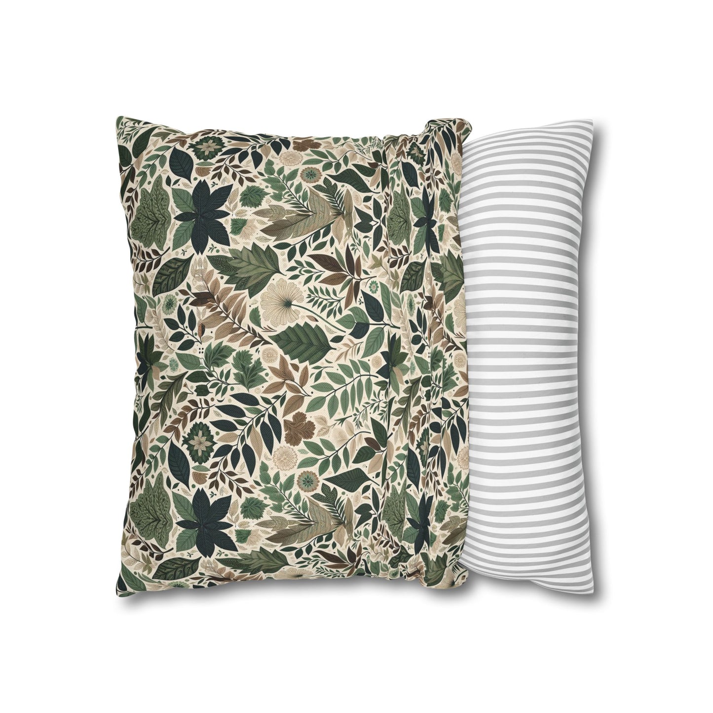 Streetwear Sustainability Environmentally Conscious Streetwear with a Natural Aesthetic Spun Polyester Square Pillowcase - 8404 Design-57